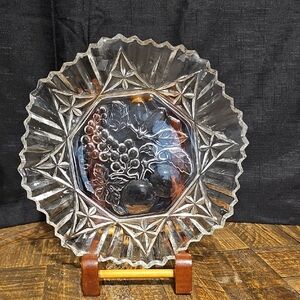 Elegant Clear Glass Decorative Bowl